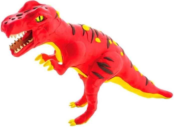 Dinozaur T-REX Robotime + modelina puzzle 3D drewniane